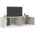 Kép 3/11 - 2 db fehér acél TV-szekrény 67 x 39 x 44 cm