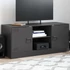 Kép 1/11 - Fekete acél TV-szekrény 99 x 39 x 44 cm