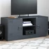 Kép 1/11 - Antracitszürke acél TV-szekrény 99 x 39 x 44 cm