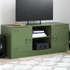 Kép 1/11 - Olívazöld acél TV-szekrény 99 x 39 x 44 cm