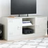 Kép 1/11 - Fehér acél TV-szekrény 99 x 39 x 44 cm