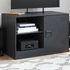 Kép 1/11 - Fekete acél TV-szekrény 67 x 39 x 44 cm