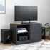 Kép 3/11 - Fekete acél TV-szekrény 67 x 39 x 44 cm