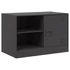 Kép 6/11 - 2 db fekete acél TV-szekrény 67 x 39 x 44 cm