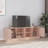Kép 1/11 - 2 db rózsaszín acél TV-szekrény 67 x 39 x 44 cm
