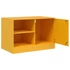 Kép 7/11 - 2 db mustársárga acél TV-szekrény 67 x 39 x 44 cm