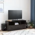 Kép 3/11 - Fekete acél TV-szekrény 99 x 39 x 44 cm