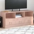 Kép 1/11 - Rózsaszín acél TV-szekrény 99 x 39 x 44 cm