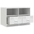 Kép 6/11 - 2 db fehér acél TV-szekrény 67 x 39 x 44 cm