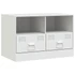Kép 7/11 - 2 db fehér acél TV-szekrény 67 x 39 x 44 cm