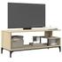 Kép 4/10 - Sonoma tölgy szerelt fa/porszórt acél TV-szekrény 102x40x41 cm