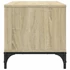 Kép 6/10 - Sonoma tölgy szerelt fa/porszórt acél TV-szekrény 102x40x41 cm