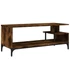 Kép 2/10 - Füstös tölgy szerelt fa/porszórt acél TV-szekrény 102x40x41 cm
