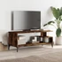Kép 3/10 - Füstös tölgy szerelt fa/porszórt acél TV-szekrény 102x40x41 cm