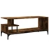 Kép 7/10 - Füstös tölgy szerelt fa/porszórt acél TV-szekrény 102x40x41 cm