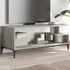 Kép 1/10 - Szürke sonoma szerelt fa/porszórt acél TV-szekrény 102x40x41 cm