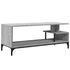 Kép 2/10 - Szürke sonoma szerelt fa/porszórt acél TV-szekrény 102x40x41 cm