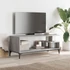 Kép 3/10 - Szürke sonoma szerelt fa/porszórt acél TV-szekrény 102x40x41 cm