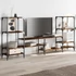 Kép 3/11 - Füstös tölgy színű szerelt fa TV-szekrény 206,5 x 28,5 x 95 cm