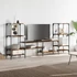 Kép 4/11 - Füstös tölgy színű szerelt fa TV-szekrény 206,5 x 28,5 x 95 cm