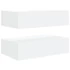 Kép 11/11 - 2 db fehér TV-szekrény LED-lámpákkal 60x35x15,5 cm