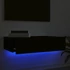 Kép 4/11 - Fekete TV-szekrény LED-lámpákkal 60x35x15,5 cm