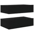 Kép 11/11 - 2 db fekete TV-szekrény LED-lámpákkal 60 x 35 x 15,5 cm
