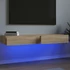 Kép 1/11 - 2 db sonoma tölgyszínű TV-szekrény LED-lámpákkal 60x35x15,5 cm