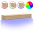 Kép 2/11 - 2 db sonoma tölgyszínű TV-szekrény LED-lámpákkal 60x35x15,5 cm