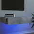 Kép 1/11 - Betonszürke TV-szekrény LED-lámpákkal 60x35x15,5 cm