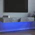 Kép 1/11 - 2 db betonszürke TV-szekrény LED-lámpákkal 60x35x15,5 cm