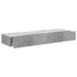 Kép 7/11 - 2 db betonszürke TV-szekrény LED-lámpákkal 60x35x15,5 cm