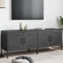 Kép 1/11 - 2 db fekete acél TV-szekrény 68 x 39 x 50,5 cm