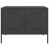 Kép 7/11 - 2 db fekete acél TV-szekrény 68 x 39 x 50,5 cm