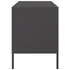 Kép 8/11 - 2 db fekete acél TV-szekrény 68 x 39 x 50,5 cm