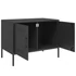 Kép 10/11 - 2 db fekete acél TV-szekrény 68 x 39 x 50,5 cm