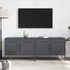 Kép 3/11 - 2 db antracitszürke acél TV-szekrény 68 x 39 x 50,5 cm