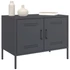 Kép 4/11 - 2 db antracitszürke acél TV-szekrény 68 x 39 x 50,5 cm