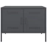 Kép 7/11 - 2 db antracitszürke acél TV-szekrény 68 x 39 x 50,5 cm