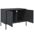 Kép 10/11 - 2 db antracitszürke acél TV-szekrény 68 x 39 x 50,5 cm