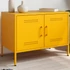 Kép 1/11 - Mustársárga acél TV-szekrény 68 x 39 x 50,5 cm