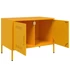 Kép 10/11 - 2 db mustársárga acél TV-szekrény 68 x 39 x 50,5 cm