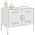 Kép 4/11 - 2 db fehér acél TV-szekrény 68 x 39 x 50,5 cm