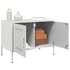 Kép 5/11 - 2 db fehér acél TV-szekrény 68 x 39 x 50,5 cm