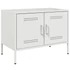 Kép 6/11 - 2 db fehér acél TV-szekrény 68 x 39 x 50,5 cm
