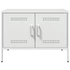Kép 7/11 - 2 db fehér acél TV-szekrény 68 x 39 x 50,5 cm
