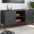 Kép 1/11 - Fekete acél TV-szekrény 100,5 x 39 x 50,5 cm