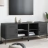 Kép 1/11 - 2 db fekete acél TV-szekrény 68 x 39 x 50,5 cm