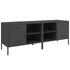 Kép 2/11 - 2 db fekete acél TV-szekrény 68 x 39 x 50,5 cm