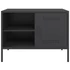 Kép 7/11 - 2 db fekete acél TV-szekrény 68 x 39 x 50,5 cm